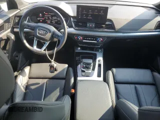 2023 Audi Q5 Sportback S line Premium Plus with VIN WA15AAFY3P2011105, listed as a Copart auction lot 58614205 with 37,714 mi miles and Salvage title. Bid and sale history available at DreamBid. Image 8.
