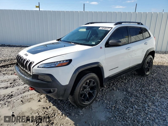 2018 Jeep Cherokee Trailhawk with VIN 1C4PJMBX0JD619737, listed as a Copart auction lot 46181354 with 117,381 mi miles and Clean Title. Bid and sale history available at carsss.com. Image 1.