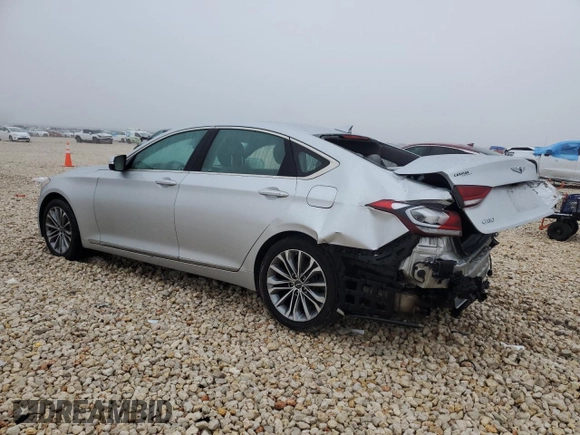 2017 Genesis G80 3.8L z VIN KMHGN4JE1HU175973, wystawiony jako Copart lot #55889575 z przebiegiem 106 543 mil mil oraz Szkoda całkowita • Salvage title. Historia ofert i sprzedaży dostępna na DreamBid. Obrazek 2.