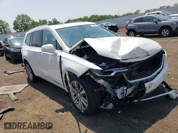 2020 Cadillac XT6 FWD Premium Luxury with VIN 1GYKPCRS4LZ132344, listed as a Copart auction lot 60595535 with 19,184 mi miles and Salvage title. Bid and sale history available at DreamBid. Image 4.