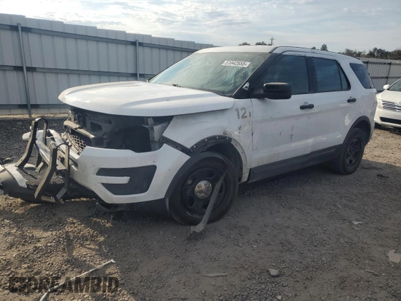 2018 Ford Police Interceptor Utility z VIN 1FM5K8AR6JGC94777, wystawiony jako Copart lot #51042555 z przebiegiem Nie podano mil oraz Szkoda całkowita • Salvage title. Historia ofert i sprzedaży dostępna na DreamBid. Obrazek 1.