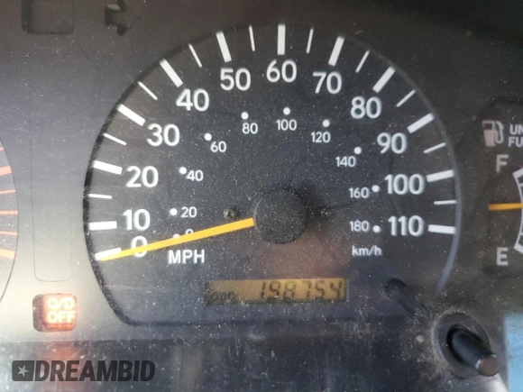 1999 Toyota Tacoma PreRunner with VIN 4TASN92NXXZ551335, listed as a Copart auction lot 62199645 with 198,754 mi miles and Salvage title. Bid and sale history available at DreamBid. Image 9.
