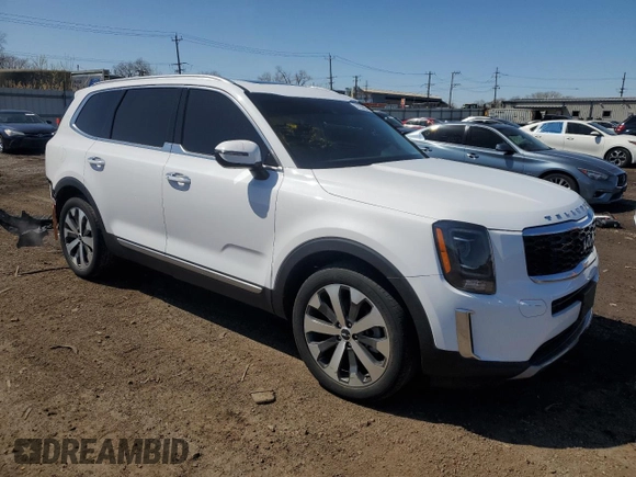 2022 Kia Telluride S with VIN 5XYP6DHC2NG298216, listed as a Copart auction lot 52193685 with 29,712 mi miles and Salvage title. Bid and sale history available at DreamBid. Image 4.