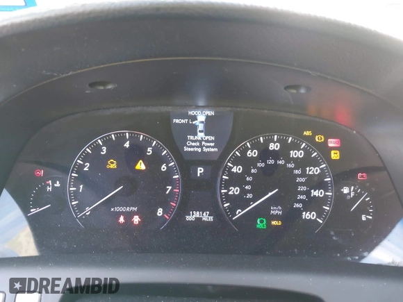 2011 Lexus LS 460 L with VIN JTHGL5EF1B5042245, listed as a IAAI auction lot 41278051 with 138,147 mi miles and . Bid and sale history available at DreamBid. Image 7.