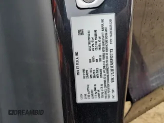 2025 Tesla Model 3 Long Range with VIN 5YJ3E1EA8SF920713, listed as a Copart auction lot 45182445 with 517 mi miles and Salvage title. Bid and sale history available at DreamBid. Image 15.