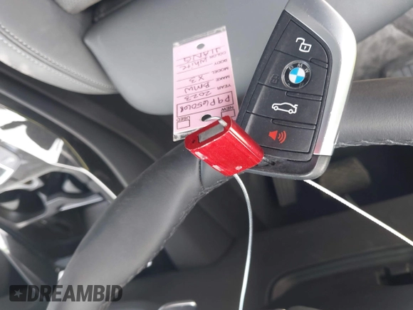 2023 BMW X3 sDrive30i with VIN 5UX43DP07P9P65068, listed as a IAAI auction lot 41935656 with 23,919 mi miles and . Bid and sale history available at DreamBid. Image 11.