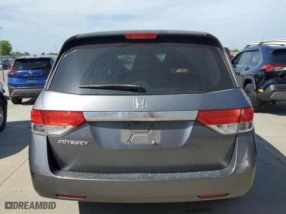 2014 Honda Odyssey LX with VIN 5FNRL5H29EB101385, listed as a Copart auction lot 53571095 with 137,067 mi miles and Salvage Title. Bid and sale history available at carsss.com. Image 6.
