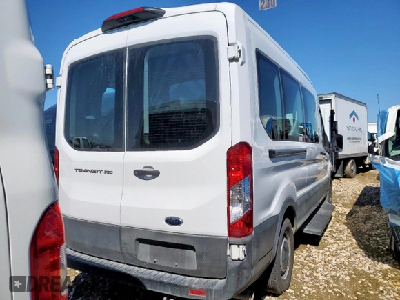 2023 Ford Transit Passenger XL with VIN 1FBAX2C88PKB89190, listed as a Copart auction lot 42507855 with Not Provided miles and Salvage Title. Bid and sale history available at DreamBid. Image 3.