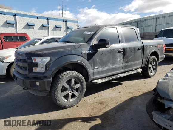 2016 Ford F-150 XLT with VIN 1FTEW1EG9GKD63962, listed as a Copart auction lot 47525745 with 0 mi miles and Salvage Title. Bid and sale history available at carsss.com. Image 1.