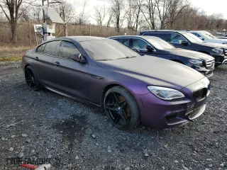 2016 BMW 6 Series 650i xDrive with VIN WBA6D6C59GG387896, listed as a Copart auction lot 50158365 with 0 mi miles and Salvage Title. Bid and sale history available at carsss.com. Image 4.