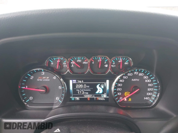 2018 Chevrolet Silverado 1500 LT with VIN 3GCUKREC5JG460979, listed as a IAAI auction lot 41741667 with 122,931 mi miles. Bid and sale history available at carsss.com. Image 7.
