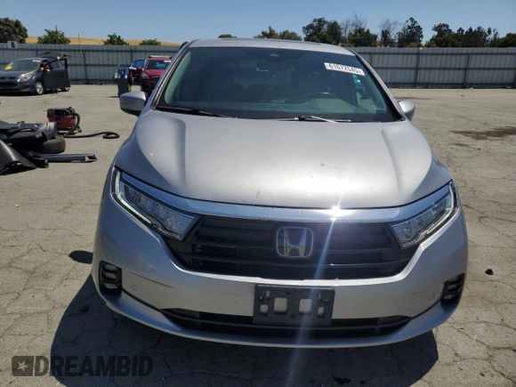2023 Honda Odyssey Touring with VIN 5FNRL6H86PB043474, listed as a Copart auction lot 61672545 with 39,176 mi miles and Salvage title. Bid and sale history available at DreamBid. Image 5.