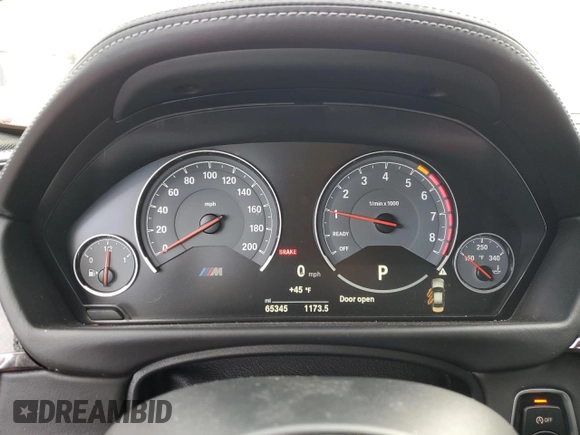2016 BMW M3 with VIN WBS8M9C5XG5E68961, listed as a Copart auction lot 79859313 with 65,345 mi miles. Bid and sale history available at carsss.com. Image 9.