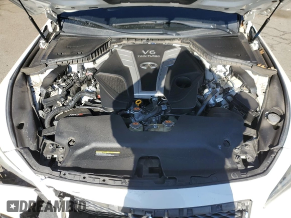 2017 Infiniti Q50 3.0t Sport with VIN JN1EV7AR6HM834858, listed as a Copart auction lot 88754935 with 144,118 mi miles and Salvage Title. Bid and sale history available at carsss.com. Image 12.
