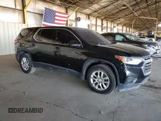 2018 Chevrolet Traverse LS z VIN 1GNERFKW5JJ132772, wystawiony jako Copart lot #57507055 z przebiegiem 121 717 mil mil oraz Czysty tytuł • Clean title. Historia ofert i sprzedaży dostępna na DreamBid. Obrazek 4.
