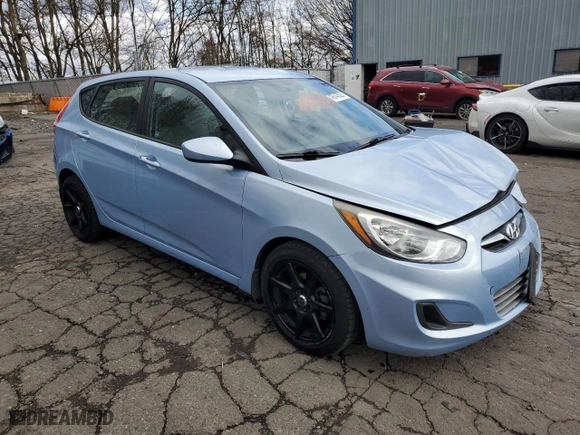 2014 Hyundai Accent GS with VIN KMHCT5AE5EU161810, listed as a Copart auction lot 49743525 with 114,563 mi miles and Salvage Title. Bid and sale history available at carsss.com. Image 4.