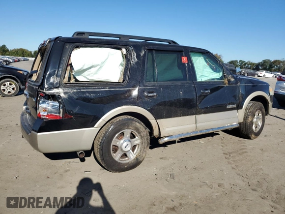 2007 Ford Expedition Eddie Bauer with VIN 1FMFU18567LA29057, listed as a Copart auction lot 42679805 with 259,535 mi miles and Salvage title. Bid and sale history available at DreamBid. Image 3.