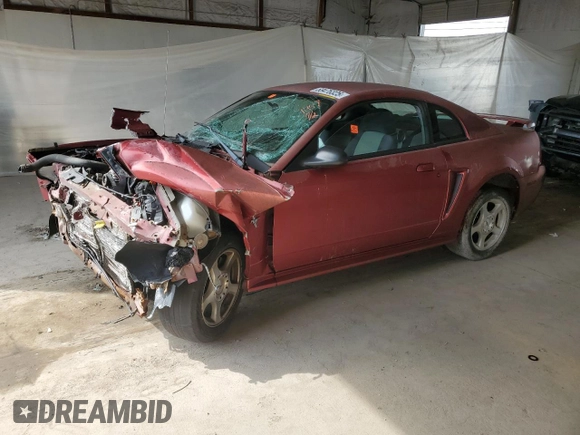 2003 Ford Mustang Standard z VIN 1FAFP40433F371497, wystawiony jako Copart lot #58476325 z przebiegiem Nie podano mil oraz Szkoda całkowita • Salvage title. Historia ofert i sprzedaży dostępna na DreamBid. Obrazek 1.