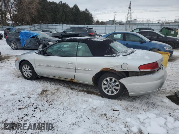 2005 Chrysler Sebring Limited with VIN 1C3EL65R35N542991, listed as a Copart auction lot 84969394 with 156,904 mi miles and Clean title. Bid and sale history available at DreamBid. Image 2.