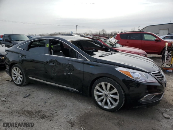 2015 Hyundai Azera Limited with VIN KMHFH4JG1FA487889, listed as a Copart auction lot 48711085 with 161,287 mi miles and Salvage Title. Bid and sale history available at carsss.com. Image 4.