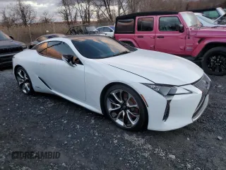2020 Lexus LC with VIN JTHBY5AY8LA001946, listed as a Copart auction lot 84040444 with 0 mi miles and Salvage Title. Bid and sale history available at carsss.com. Image 4.