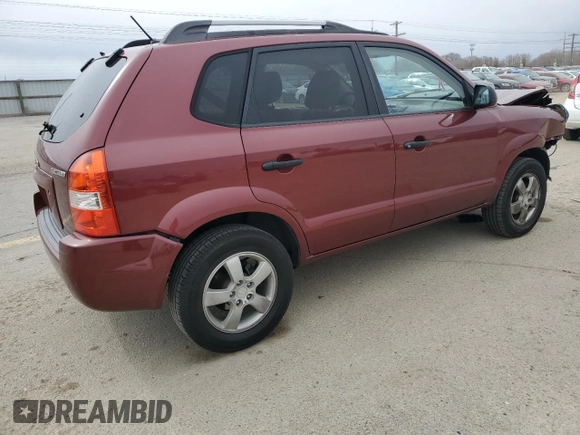 2007 Hyundai Tucson GLS with VIN KM8JM12B17U526343, listed as a Copart auction lot 49310195 with 180,418 mi miles and Salvage Title. Bid and sale history available at carsss.com. Image 3.