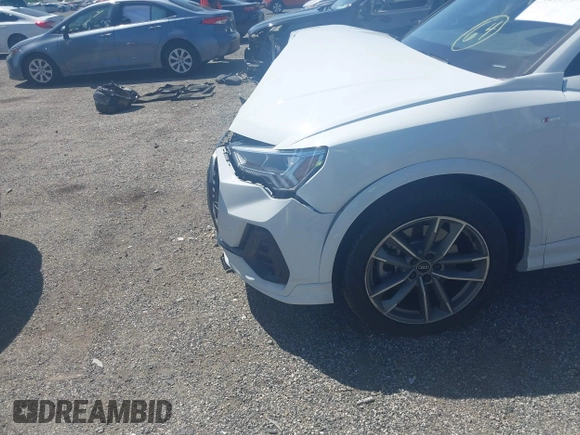2023 Audi Q3 S line Premium Plus with VIN WA1EECF36P1151143, listed as a IAAI auction lot 42159895 with 15,885 mi miles and . Bid and sale history available at DreamBid. Image 6.