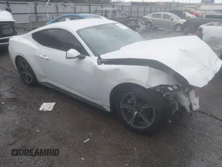 2024 Ford Mustang EcoBoost with VIN 1FA6P8TH5R5110683, listed as a IAAI auction lot 41947394 with 24,139 mi miles and . Bid and sale history available at DreamBid. Image 1.