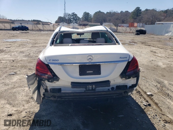 2020 Mercedes-Benz C 300 with VIN WDDWF8EB4LR527918, listed as a Copart auction lot 49457605 with Not Provided miles and Salvage Title. Bid and sale history available at DreamBid. Image 6.