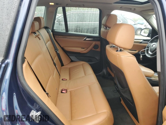 2016 BMW X3 sDrive28i with VIN 5UXWZ7C51G0T42789, listed as a Copart auction lot 48035665 with 96,792 mi miles and Salvage Title. Bid and sale history available at DreamBid. Image 11.