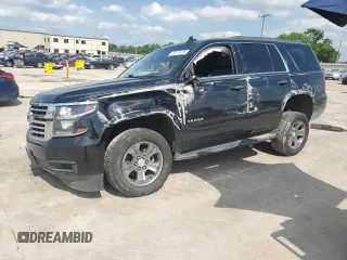 2018 Chevrolet Tahoe LS with VIN 1GNSCAKC7JR232581, listed as a Copart auction lot 56174415 with Not provided miles and Salvage title. Bid and sale history available at DreamBid. Image 1.