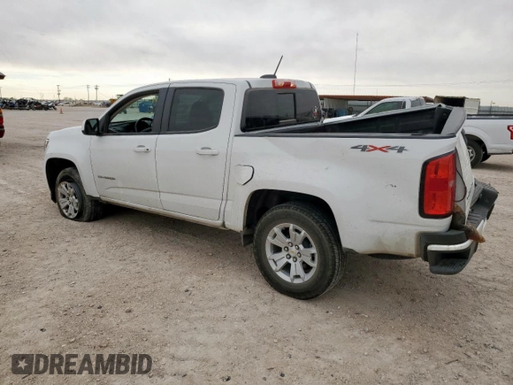 2022 Chevrolet Colorado 4WD LT with VIN 1GCGTCEN6N1306228, listed as a Copart auction lot 57074625 with 35,124 mi miles and Salvage title. Bid and sale history available at DreamBid. Image 2.