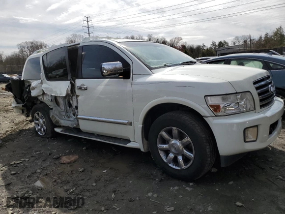 2005 Infiniti QX56 with VIN 5N3AA08C95N813088, listed as a Copart auction lot 45270084 with 300,536 mi miles and Salvage Title. Bid and sale history available at carsss.com. Image 4.