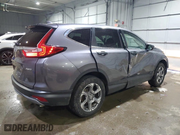 2019 Honda CR-V EX with VIN 7FARW2H58KE013377, listed as a Copart auction lot 46829085 with 85,300 mi miles and Salvage Title. Bid and sale history available at DreamBid. Image 3.