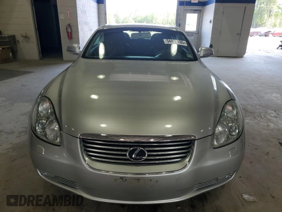 2003 Lexus SC with VIN JTHFN48YX30042434, listed as a Copart auction lot 54477165 with 114,777 mi miles and Clean Title. Bid and sale history available at carsss.com. Image 5.