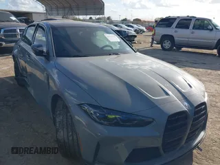 2023 BMW M3 Competition xDrive with VIN WBS43AY04PFN40857, listed as a IAAI auction lot 41127516 with 15,409 mi miles and . Bid and sale history available at DreamBid. Image 1.