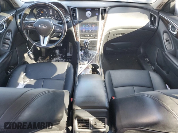 2018 Infiniti Q50 Luxe with VIN JN1EV7AR0JM433540, listed as a Copart auction lot 84282984 with 105,890 mi miles and Salvage Title. Bid and sale history available at carsss.com. Image 8.