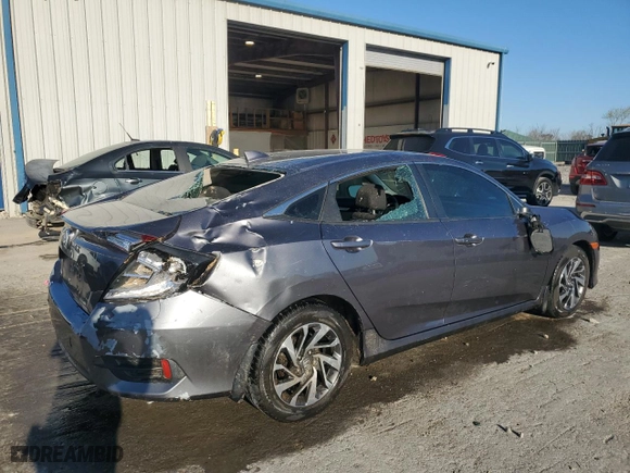 2017 Honda Civic Sedan EX with VIN 19XFC2F77HE050477, listed as a Copart auction lot 50372285 with 195,820 mi miles and Salvage Title. Bid and sale history available at carsss.com. Image 3.