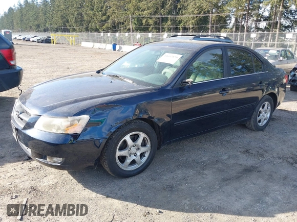 2006 Hyundai Sonata GLS with VIN 5NPEU46F56H125018, listed as a IAAI auction lot 41692870 with 152,914 mi miles and . Bid and sale history available at DreamBid. Image 2.