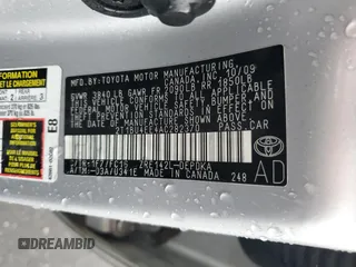 2010 Toyota Corolla with VIN 2T1BU4EE4AC282370, listed as a Copart auction lot 63275205 with 240,276 mi miles and Salvage title. Bid and sale history available at DreamBid. Image 12.