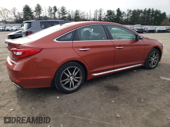 2015 Hyundai Sonata Sport with VIN 5NPE34AB0FH123880, listed as a Copart auction lot 51662735 with 101,297 mi miles and Salvage Title. Bid and sale history available at carsss.com. Image 3.