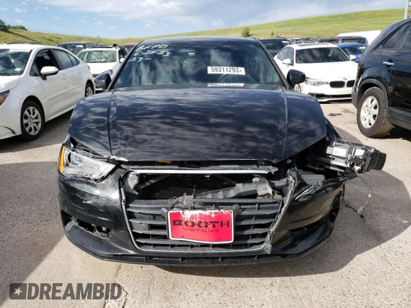 2016 Audi A3 2.0T Premium with VIN WAUB8GFF3G1048499, listed as a Copart auction lot 59311293 with 72,255 mi miles. Bid and sale history available at carsss.com. Image 5.