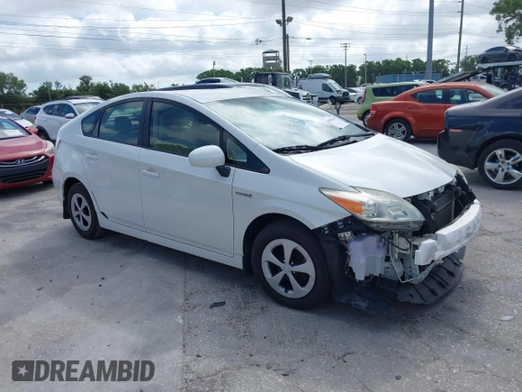 2012 Toyota Prius One with VIN JTDKN3DU1C1560505, listed as a IAAI auction lot 41908240 with 133,188 mi miles and . Bid and sale history available at DreamBid. Image 1.