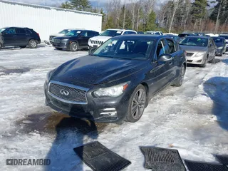 2014 Infiniti Q50 Premium with VIN JN1BV7AR0EM696474, listed as a IAAI auction lot 41652900 with 87,946 mi miles. Bid and sale history available at carsss.com. Image 17.