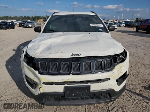 2021 Jeep Compass 80th Anniversary with VIN 3C4NJCEB3MT550073, listed as a Copart auction lot 80508234 with 29,690 mi miles and Salvage Title. Bid and sale history available at carsss.com. Image 5.
