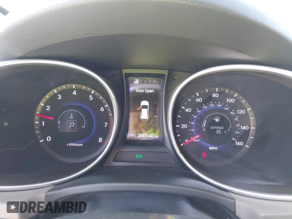 2014 Hyundai Santa Fe Sport with VIN 5XYZU3LB7EG136332, listed as a IAAI auction lot 41902059 with 200,140 mi miles. Bid and sale history available at carsss.com. Image 7.