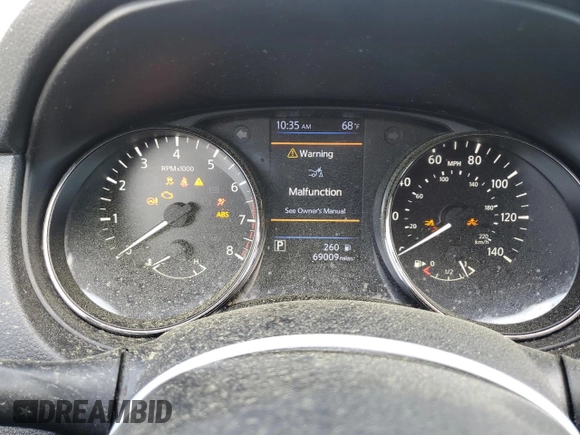 2020 Nissan Rogue Sport SV with VIN JN1BJ1CV4LW281517, listed as a Copart auction lot 50985615 with 69,009 mi miles and Salvage Title. Bid and sale history available at carsss.com. Image 9.
