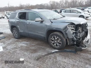 2020 GMC Acadia SLE z VIN 1GKKNRLSXLZ149502, wystawiony jako IAAI lot #41344434 z przebiegiem 39 403 mil mil oraz . Historia ofert i sprzedaży dostępna na DreamBid. Obrazek 1.