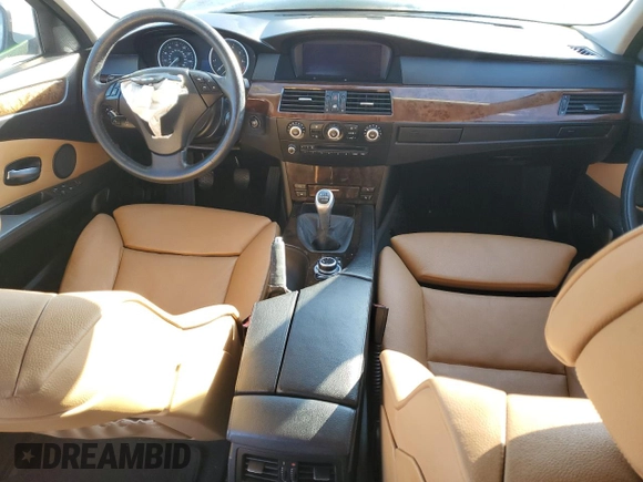 2010 BMW 5 Series 550i with VIN WBANW5C5XACT34705, listed as a Copart auction lot 43878745 with Not Provided miles and Salvage Title. Bid and sale history available at DreamBid. Image 8.