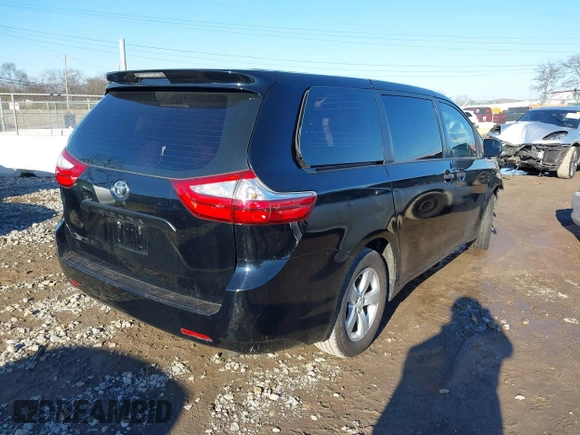 2017 Toyota Sienna L with VIN 5TDZZ3DC5HS774580, listed as a IAAI auction lot 41307502 with Not Provided miles and . Bid and sale history available at DreamBid. Image 4.